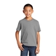 aerial view a medium grey port company(r) youth fan favorite(tm)tee, image 1 of 7