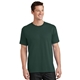 aerial view a dark green port company 5.4 oz 100 cotton t - shirt, image 1 of 6