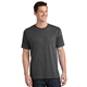 aerial view a dark heather grey port company 5.4 oz 100 cotton t - shirt, image 1 of 6