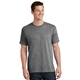 aerial view a graphite heather port company 5.4 oz 100 cotton t - shirt, image 1 of 6