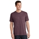 aerial view a heather athletic maroon port company 5.4 oz 100 cotton t - shirt, image 1 of 6
