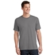 aerial view a medium grey port company 5.4 oz 100 cotton t - shirt, image 1 of 6