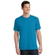 aerial view a neon blue port company 5.4 oz 100 cotton t - shirt, image 1 of 6