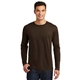 aerial view a espresso district made mens perfect weight long sleeve tee, image 1 of 6