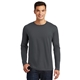 aerial view a charcoal district made mens perfect weight long sleeve tee, image 1 of 6