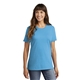 a aquatic blue port company(r) ladies core cotton tee