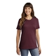 a athletic maroon port company(r) ladies core cotton tee