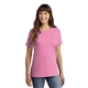 a candy pink port company(r) ladies core cotton tee