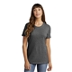 a dark heather grey port company(r) ladies core cotton tee