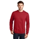 aerial view a team cardinal port company(r) fan favorite(tm) fleece crewneck sweatshirt, image 1 of 5