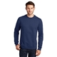 aerial view a team navy port company(r) fan favorite(tm) fleece crewneck sweatshirt, image 1 of 5