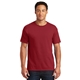 aerial view a crimson jerzees(r) - heavyweight blend(tm) 50/50 cotton / poly t - shirt., image 1 of 6