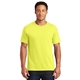 aerial view a neon yellow jerzees(r) - heavyweight blend(tm) 50/50 cotton / poly t - shirt., image 1 of 6
