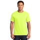 aerial view a safety green jerzees(r) - heavyweight blend(tm) 50/50 cotton / poly t - shirt., image 1 of 6