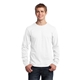 aerial view a white port company long sleeve 5.4 oz 100 cotton t - shirt, image 1 of 6