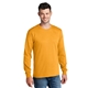 aerial view a gold port company long sleeve 5.4 oz 100 cotton t - shirt, image 1 of 6