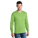 aerial view a lime port company long sleeve 5.4 oz 100 cotton t - shirt, image 1 of 6