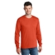 aerial view a orange port company long sleeve 5.4 oz 100 cotton t - shirt, image 1 of 6