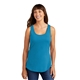 a neon blue port company(r) ladies core cotton tank top