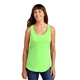 a neon green port company(r) ladies core cotton tank top