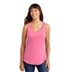 a neon pink port company(r) ladies core cotton tank top