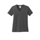 aerial view a charcoal port co(tm) womens core cotton v - neck tee, image 1 of 5