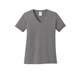 aerial view a medium grey port co(tm) womens core cotton v - neck tee, image 1 of 5