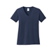 aerial view a navy port co(tm) womens core cotton v - neck tee, image 1 of 5