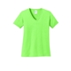 aerial view a neon green port co(tm) womens core cotton v - neck tee, image 1 of 5
