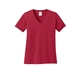aerial view a red port co(tm) womens core cotton v - neck tee, image 1 of 5