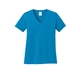 aerial view a sapphire port co(tm) womens core cotton v - neck tee, image 1 of 5