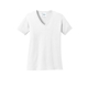 aerial view a white port co(tm) womens core cotton v - neck tee, image 1 of 2