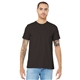aerial view a brown bella+canvas (r) unisex jersey short sleeve tee - 3001, image 1 of 6