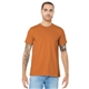 aerial view a burnt orange bella+canvas (r) unisex jersey short sleeve tee - 3001, image 1 of 6