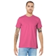 aerial view a charity pink bella+canvas (r) unisex jersey short sleeve tee - 3001, image 1 of 6