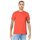 aerial view a coral bella+canvas (r) unisex jersey short sleeve tee - 3001, image 1 of 6