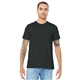 aerial view a dark grey bella+canvas (r) unisex jersey short sleeve tee - 3001, image 1 of 6
