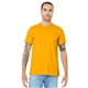 aerial view a gold bella+canvas (r) unisex jersey short sleeve tee - 3001, image 1 of 6