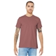 aerial view a mauve bella+canvas (r) unisex jersey short sleeve tee - 3001, image 1 of 6