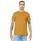 aerial view a mustard bella+canvas (r) unisex jersey short sleeve tee - 3001, image 1 of 6