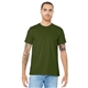 aerial view a olive bella+canvas (r) unisex jersey short sleeve tee - 3001, image 1 of 6