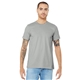 aerial view a silver bella+canvas (r) unisex jersey short sleeve tee - 3001, image 1 of 6