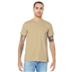 aerial view a soft cream bella+canvas (r) unisex jersey short sleeve tee - 3001, image 1 of 6