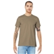 aerial view a tan bella+canvas (r) unisex jersey short sleeve tee - 3001, image 1 of 6