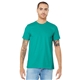 aerial view a teal bella+canvas (r) unisex jersey short sleeve tee - 3001, image 1 of 6
