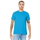 aerial view a turquoise bella+canvas (r) unisex jersey short sleeve tee - 3001, image 1 of 6