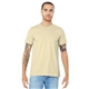aerial view a natural bella+canvas (r) unisex jersey short sleeve tee - 3001, image 1 of 6