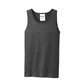 aerial view a dark heather grey port co(tm) core cotton tank top, image 1 of 6