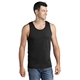 a jet black port company(r) 5.4 oz 100 cotton tank top