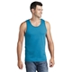 a neon blue port company(r) 5.4 oz 100 cotton tank top
